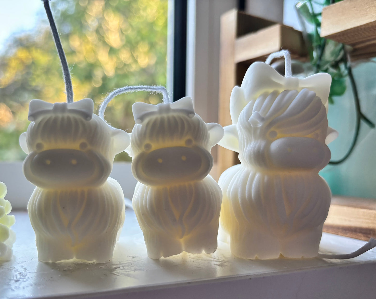 Highland Cow Family (Set of 4 - 1x large 1x medium 2 x small