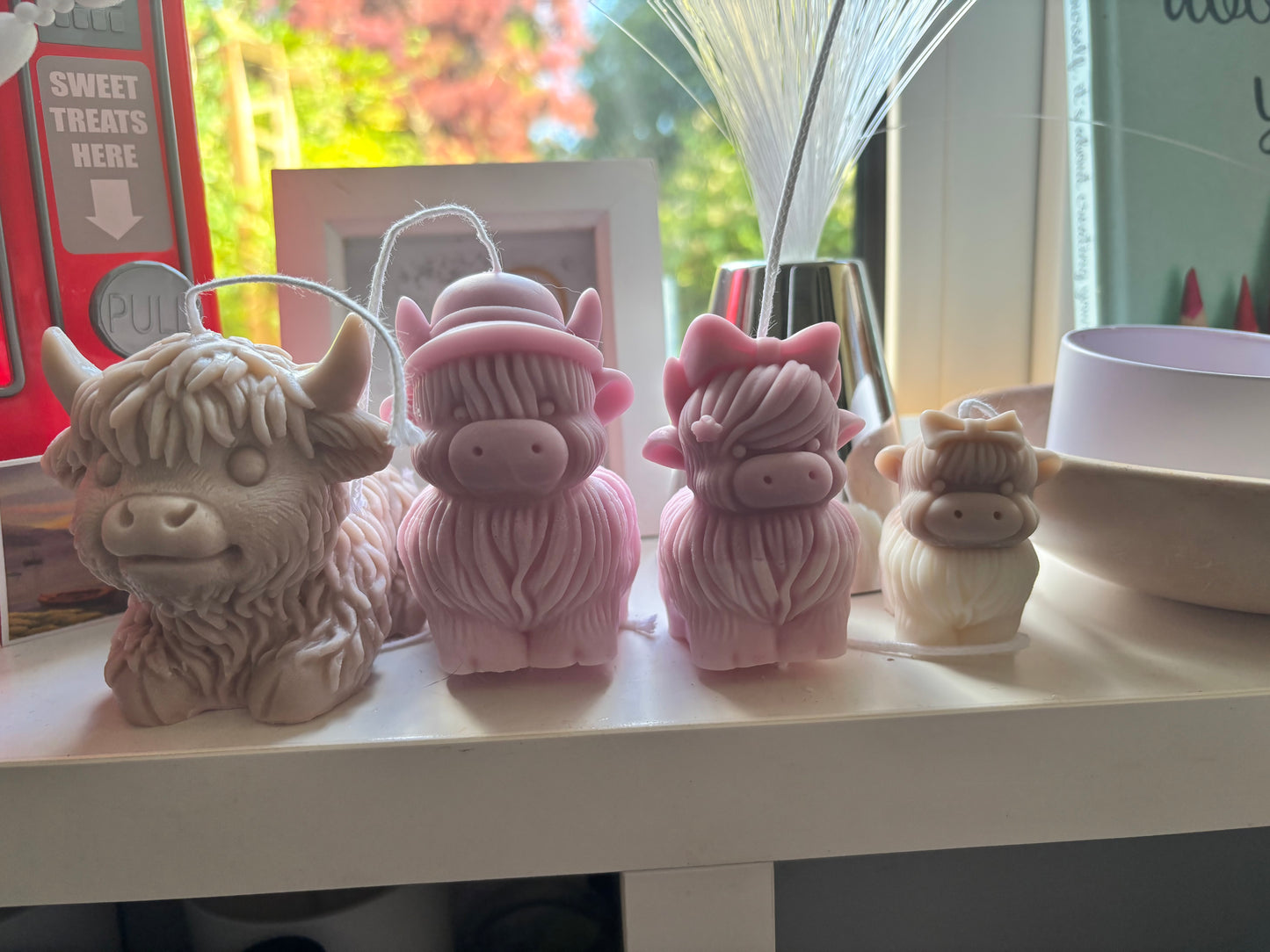 Highland Cow Family (Set of 4 - 1x large 1x medium 2 x small